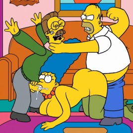 2 guys fuck Marge