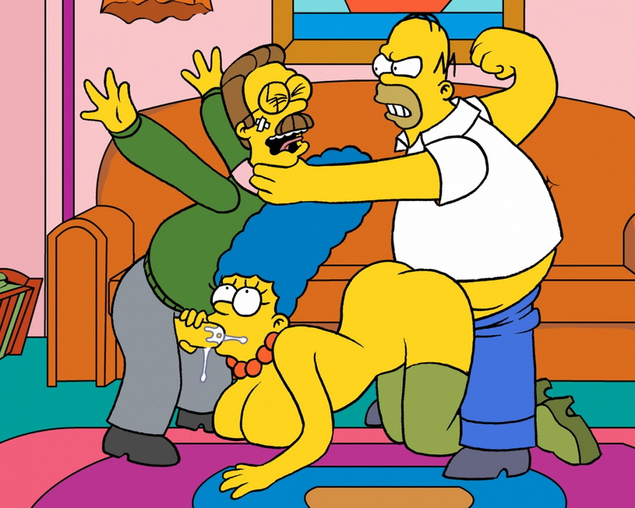 2 guys fuck Marge
