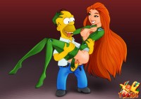 Homer fucks with Poison Ivy