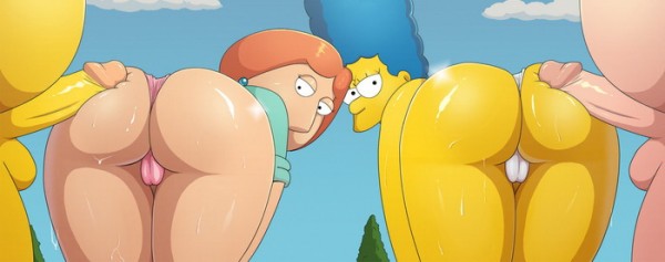 Family guy and Simpsons hentai